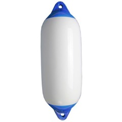 Cylindrical fender No.3 - 21cm x 62cm - White with Blue Top - 79.115.003